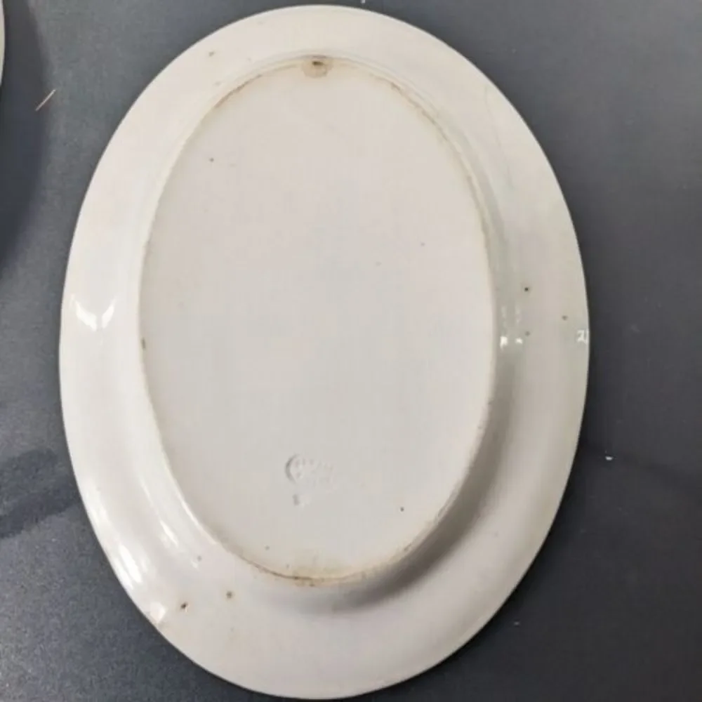 Antique Powell & Bishop‎ English Ironstone China Serving Platter 10x14